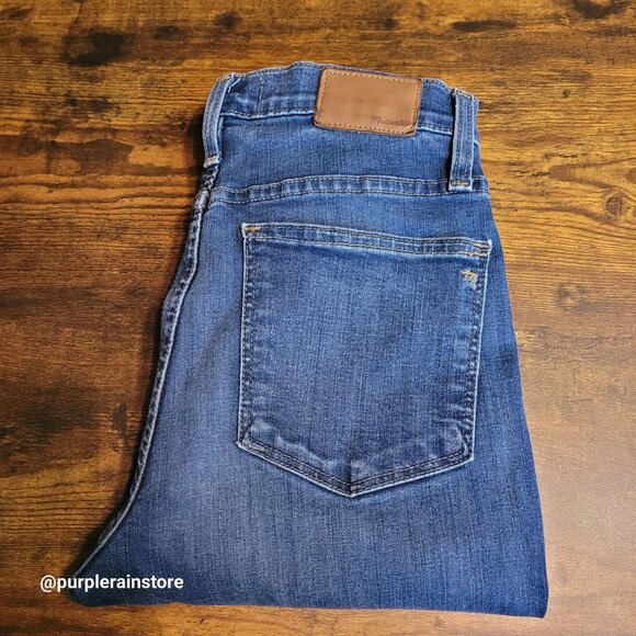 Madewell Jeans 27 Skinny 10" High Rise Medium Dark Wash Tummy Control Stretch - Picture 3 of 12